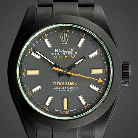 titan rolex milgauss black|rolex milgauss black review.